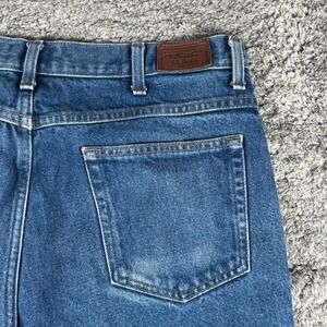 LL Bean Natural Fit Jeans Mens 36x30 Blue Denim Straight Leg Cotton Outdoors